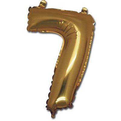 Цифры и числа Шар цифра 7 под воздух, Грабо 1206-0636