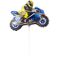 Шар Мини фигура Мотоциклист синий