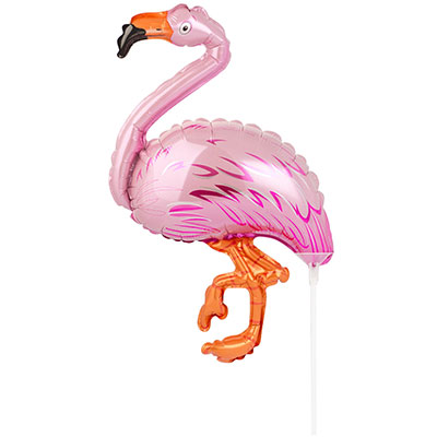Шарики из фольги Шар Мини фигура Фламинго, Flex