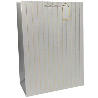 Пакет бум подар Полосы с тис микс 40х55