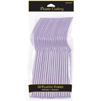 Фиолетовая Вилки сиреневые Лаванда, 20 штук 1502-3235