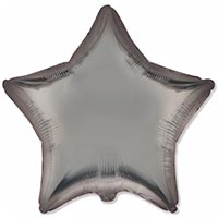 Шар звезда 45см Сатин Steel Grey