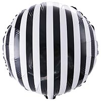 Шарик 45см Полосы черные