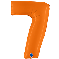 Шар цифра "7", 101см Пастель Orange