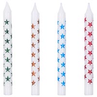 Свечи для торта Звезды, 24 шт
