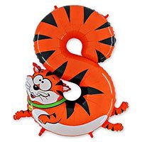 Шар цифра "8", 91см Кот