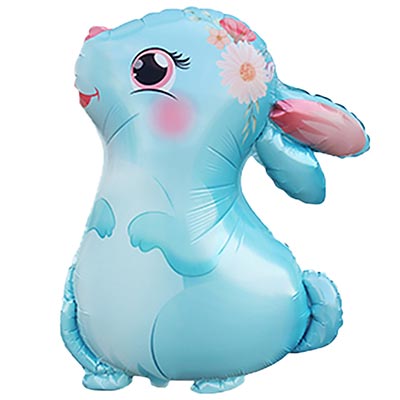 К ФИГУРА Заяц в профиль голубой