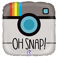 Шар 45см OH SNAP! Фотоаппарат