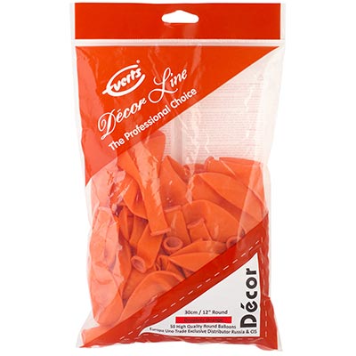 Шарики из латекса Шар оранжевый 30см /930 Кристалл Orange