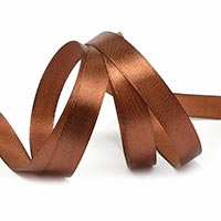 Лента атласная шоколадная 12ммх27,4м