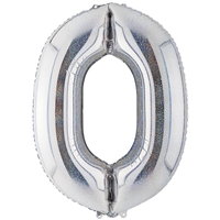 К ЦИФРА 0  40" Silver блеск