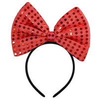 Ободок светящийся Бант с пайетками