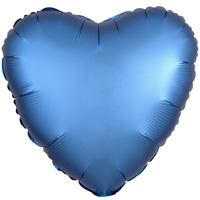 Шар сердце 45см Сатин Azure Россия
