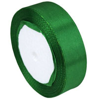Лента атлас 12ммх23м зеленая