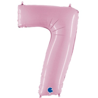 Шар цифра "7", 101см Пастель Pink