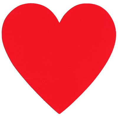 Баннер-комплект сердца красные, 10 штук