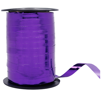 Лента для шаров Лента металлизированная фиолетовая
