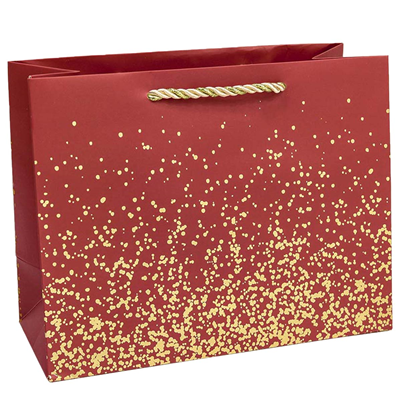 Пакет бум подар Вкрапления микс 23х18см