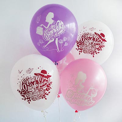 Шары 30см С Днем рождения, Леди!