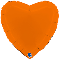 Шар Сердце 45см Пастель Matte Orange