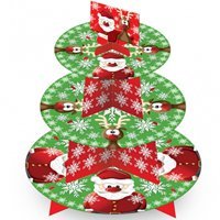 Стойка для кексов Новый Год, 3 яруса