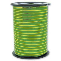 Лента с золотой полосой зеленая