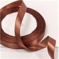 Лента атлас 12ммх23м шоколадная
