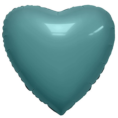 Бирюзовая Р Б/РИС СЕРДЦЕ 18" Бриз 1204-1358