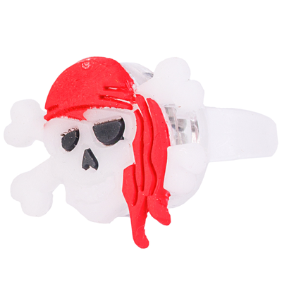 Кольцо светящееся HWN Череп Пират