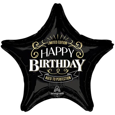 Звездная Вечеринка Шар ДЖАМБО 71см HB Звезда черная 1203-0782