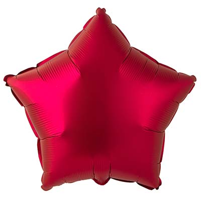 Красная Г Б/РИС ЗВЕЗДА 18" Сатин Cherry 1204-1418