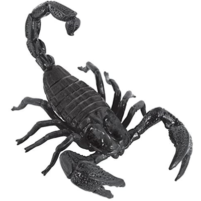 Скорпион гигант пласт черный 20см