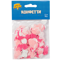 Конфетти Сердца тишью ассорти Нежное 10г