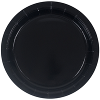 Тарелка черная 17см 6шт
