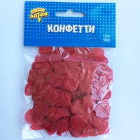Конфетти Круги тишью Красные 10 гр