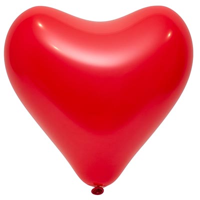 Шарики из латекса Шары Сердце красное 30см Apple Red
