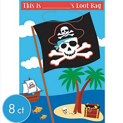 Пакеты для сувениров Пираты, 8 штук