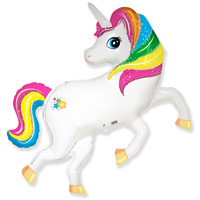 Шар фигура Единорог с радужной гривой