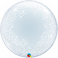 Шар BUBBLE DECO 61см Узор филигранный