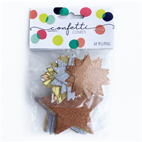 Конфетти Звезды фольг/блеск 5-8см 48шт