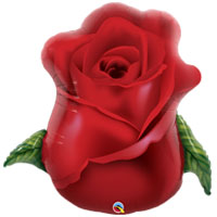 Шар ФИГУРА Роза бутон красный