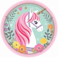 Тарелки Единорог Нежный 17см, 8шт