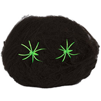 Паутина черная с 2 пауками 1х1м