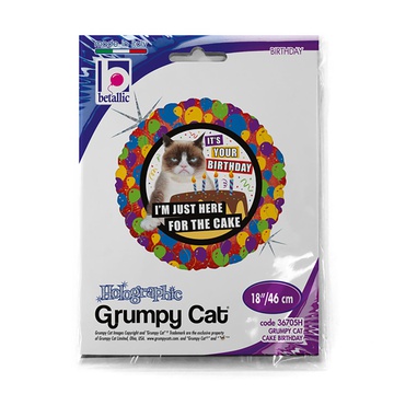 Шар 45см Just for cake Сердитая Кошка