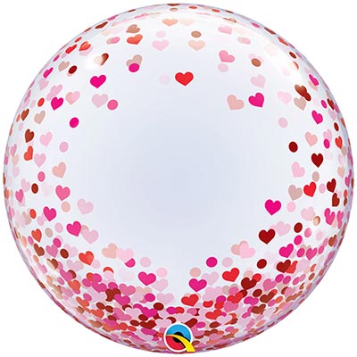 Bubble Шар BUBBLE 61см Сердца парящие