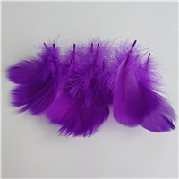 Перья декор фиолетовый 100шт/26