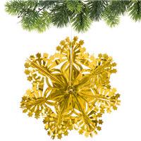 Украшение Снежинка золото 30см