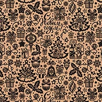 Бумага упак Крафт НГ Игрушки 70х100см