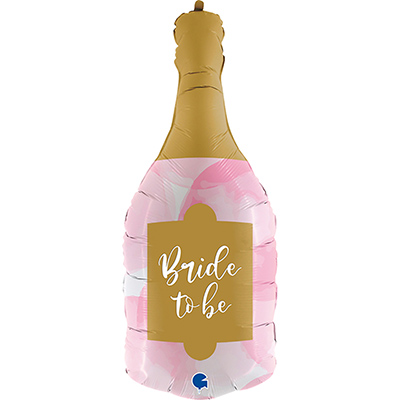 Шарики из фольги Шар фигура Бутылка шампанско BRIDE TO BE