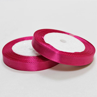 Лента атлас 12ммх23м бордовая